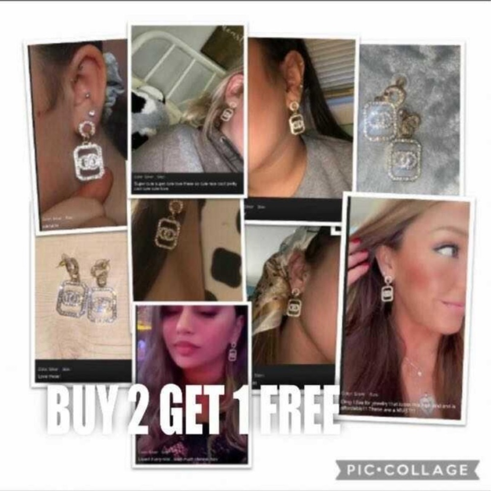 1/$29 3/$58 sparkling rhinestone crystal earrings